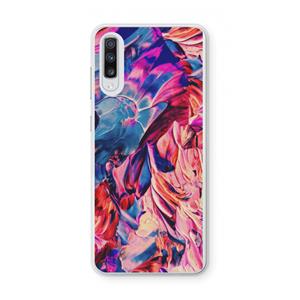 CaseCompany Pink Orchard: Samsung Galaxy A70 Transparant Hoesje