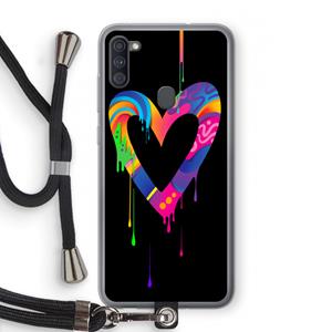 Melts My Heart: Samsung Galaxy A11 Transparant Hoesje met koord