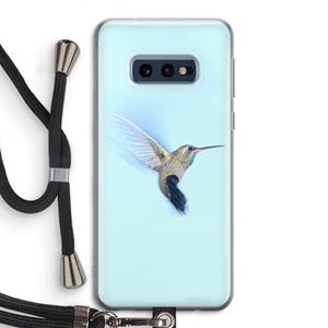 CaseCompany Kolibri: Samsung Galaxy S10e Transparant Hoesje met koord