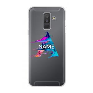 CaseCompany Abstract Spectrum: Samsung Galaxy A6 Plus (2018) Transparant Hoesje