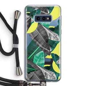 CaseCompany Fantasie jungle: Samsung Galaxy S10e Transparant Hoesje met koord