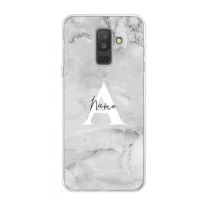 CaseCompany Ivory Marble: Samsung Galaxy A6 Plus (2018) Transparant Hoesje