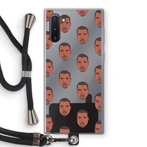 CaseCompany Kanye Call Me℃: Samsung Galaxy Note 10 Transparant Hoesje met koord