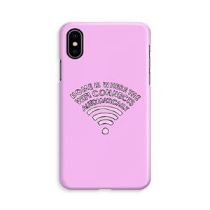 CaseCompany Home Is Where The Wifi Is: iPhone Xs Volledig Geprint Hoesje