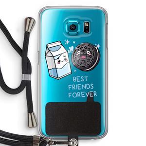 CaseCompany Best Friend Forever: Samsung Galaxy S6 Transparant Hoesje met koord