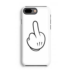 CaseCompany Middle finger white: iPhone 7 Plus Tough Case