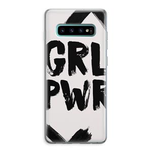 CaseCompany Girl Power #2: Samsung Galaxy S10 Plus Transparant Hoesje