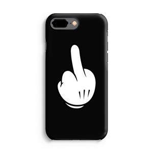 CaseCompany Middle finger black: iPhone 7 Plus Tough Case