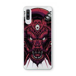 CaseCompany Hell Hound and Serpents: Samsung Galaxy A70 Transparant Hoesje