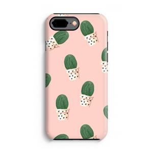 CaseCompany Cactusprint roze: iPhone 7 Plus Tough Case