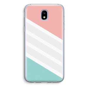 CaseCompany Strepen pastel: Samsung Galaxy J5 (2017) Transparant Hoesje