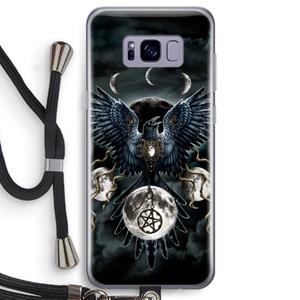 CaseCompany Sinister Wings: Samsung Galaxy S8 Transparant Hoesje met koord