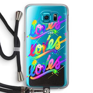 CaseCompany Loves: Samsung Galaxy S6 Transparant Hoesje met koord