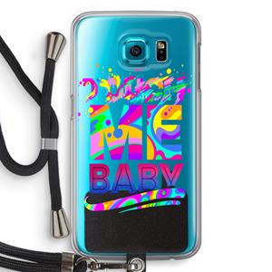 CaseCompany Touch Me: Samsung Galaxy S6 Transparant Hoesje met koord