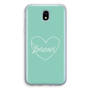 CaseCompany Forever heart pastel: Samsung Galaxy J5 (2017) Transparant Hoesje