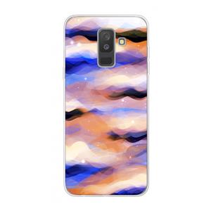 CaseCompany Donkere Wolken: Samsung Galaxy A6 Plus (2018) Transparant Hoesje
