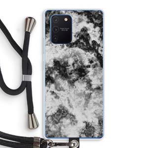 CaseCompany Onweer: Samsung Galaxy Note 10 Lite Transparant Hoesje met koord