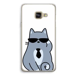 CaseCompany Cool cat: Samsung A3 (2017) Transparant Hoesje