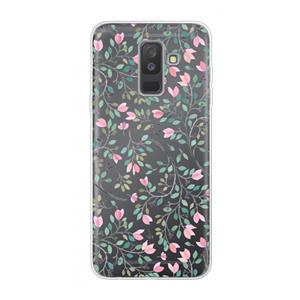 CaseCompany Sierlijke bloemen: Samsung Galaxy A6 Plus (2018) Transparant Hoesje