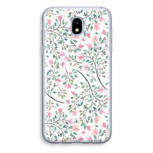 CaseCompany Sierlijke bloemen: Samsung Galaxy J5 (2017) Transparant Hoesje