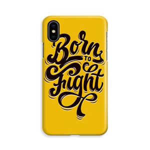CaseCompany Born to Fight: iPhone Xs Volledig Geprint Hoesje