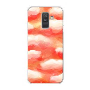 CaseCompany Lichte Wolken: Samsung Galaxy A6 Plus (2018) Transparant Hoesje