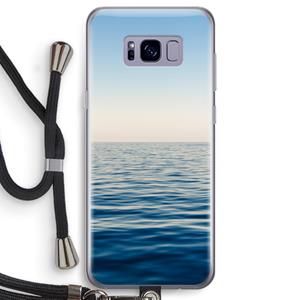 CaseCompany Water horizon: Samsung Galaxy S8 Transparant Hoesje met koord