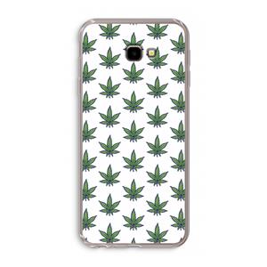 CaseCompany Weed: Samsung Galaxy J4 Plus Transparant Hoesje