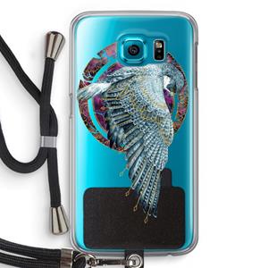 CaseCompany Golden Falcon: Samsung Galaxy S6 Transparant Hoesje met koord