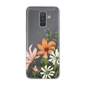 CaseCompany Floral bouquet: Samsung Galaxy A6 Plus (2018) Transparant Hoesje