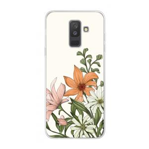 CaseCompany Floral bouquet: Samsung Galaxy A6 Plus (2018) Transparant Hoesje