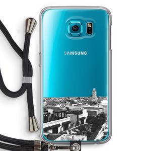 CaseCompany Marrakech Skyline : Samsung Galaxy S6 Transparant Hoesje met koord