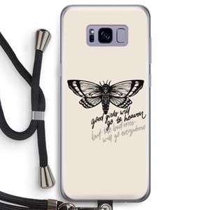CaseCompany Good or bad: Samsung Galaxy S8 Transparant Hoesje met koord