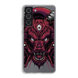 CaseCompany Hell Hound and Serpents: Samsung Galaxy S21 FE Transparant Hoesje