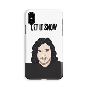 CaseCompany Let It Snow: iPhone Xs Volledig Geprint Hoesje
