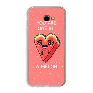CaseCompany One In A Melon: Samsung Galaxy J4 Plus Transparant Hoesje