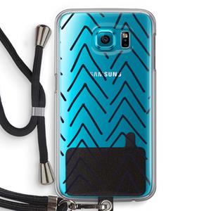 CaseCompany Marrakech Arrows: Samsung Galaxy S6 Transparant Hoesje met koord