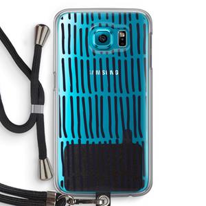 CaseCompany Moroccan stripes: Samsung Galaxy S6 Transparant Hoesje met koord