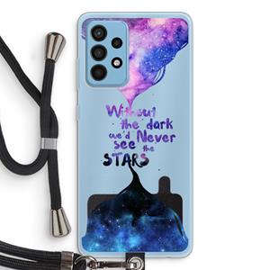 CaseCompany Stars quote: Samsung Galaxy A52 Transparant Hoesje met koord