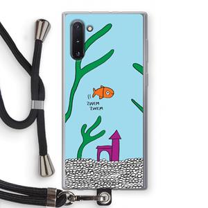 CaseCompany Aquarium: Samsung Galaxy Note 10 Transparant Hoesje met koord