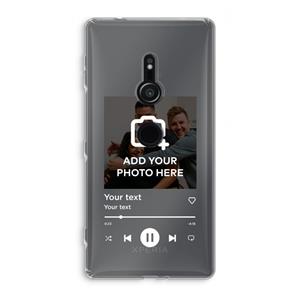 CaseCompany Music Player: Sony Xperia XZ2 Transparant Hoesje