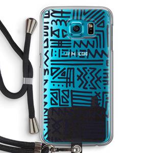 CaseCompany Marrakech print: Samsung Galaxy S6 Transparant Hoesje met koord