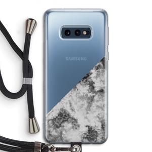 CaseCompany Onweer: Samsung Galaxy S10e Transparant Hoesje met koord