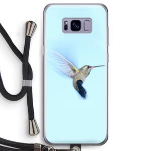 CaseCompany Kolibri: Samsung Galaxy S8 Transparant Hoesje met koord