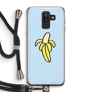 CaseCompany Banana: Samsung Galaxy J8 (2018) Transparant Hoesje met koord