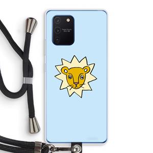 CaseCompany Kleine leeuw: Samsung Galaxy Note 10 Lite Transparant Hoesje met koord