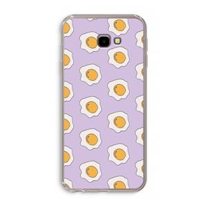 CaseCompany Bacon to my eggs #1: Samsung Galaxy J4 Plus Transparant Hoesje