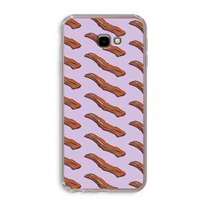 CaseCompany Bacon to my eggs #2: Samsung Galaxy J4 Plus Transparant Hoesje