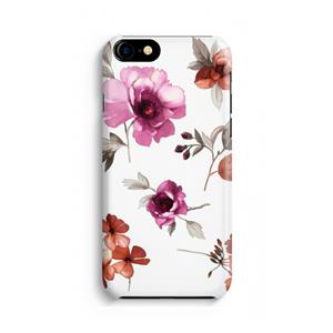 CaseCompany Geschilderde bloemen: Volledig geprint iPhone SE 2020 Hoesje