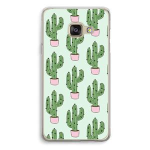 CaseCompany Cactus Lover: Samsung A3 (2017) Transparant Hoesje